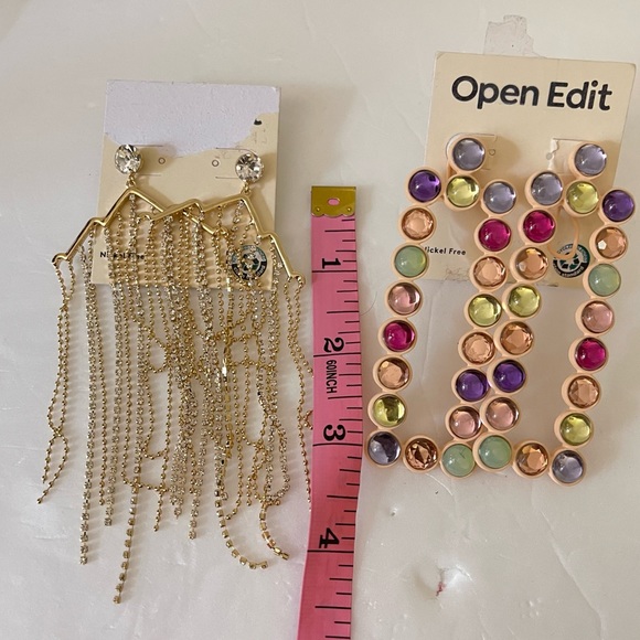 Open Edit Nordstrom Gold Earrings - Bundle of 2 - Picture 4 of 6